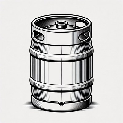 Beer Keg Illustration