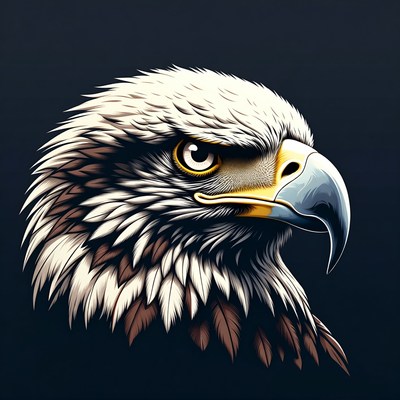 Bald Eagle Head Closeup