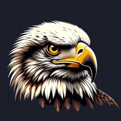 Bald Eagle Head Closeup
