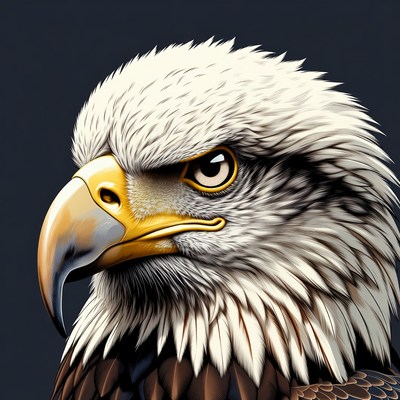 Bald Eagle Close-Up Portrait