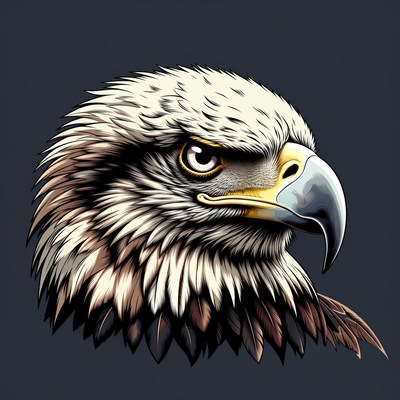 Bald Eagle Head Illustration