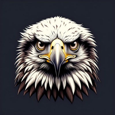 Bald Eagle Close-Up Portrait