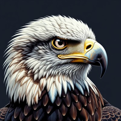 Bald Eagle Close-Up Portrait