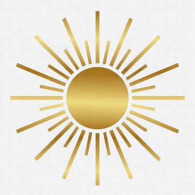 Golden Sunburst Clipart
