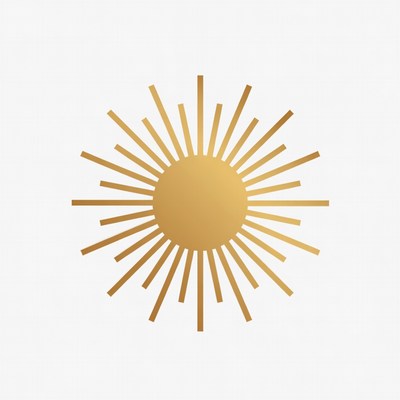 Golden Sunburst Icon