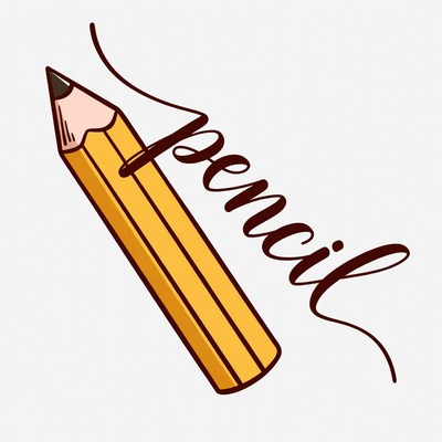 Yellow Pencil Clipart Illustration