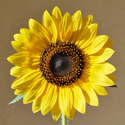 Bright yellow sunflower close-up