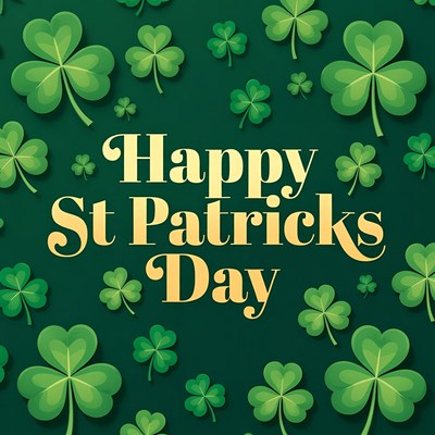 Happy St. Patrick's Day Shamrocks