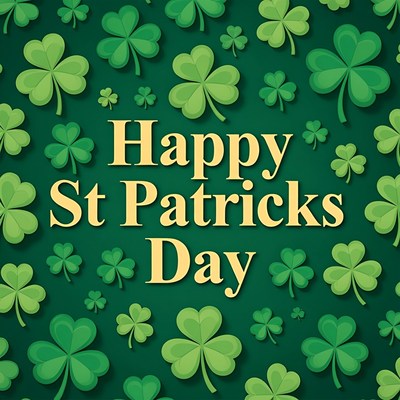 Happy St. Patrick's Day Clovers