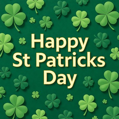 Happy St. Patrick's Day Clovers