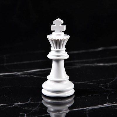 White king chess piece