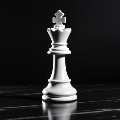White king chess piece