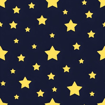 Yellow stars on navy background