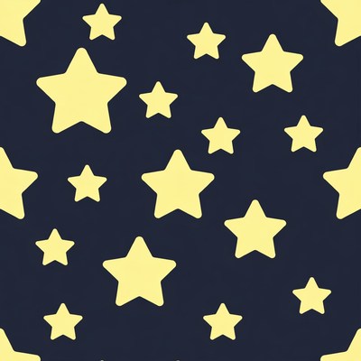 Yellow Stars on Dark Background