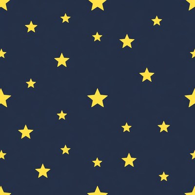 Yellow Stars on Navy Background