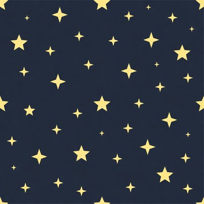 Yellow Stars on Dark Blue Background