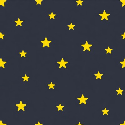 Yellow Stars on Dark Blue Background