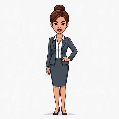 Businesswoman in Suit Illustration