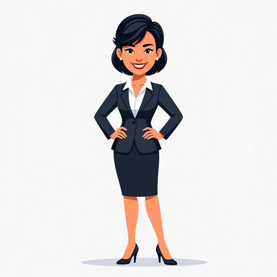 Asian woman in business suit
