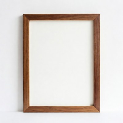 Empty Wooden Picture Frame