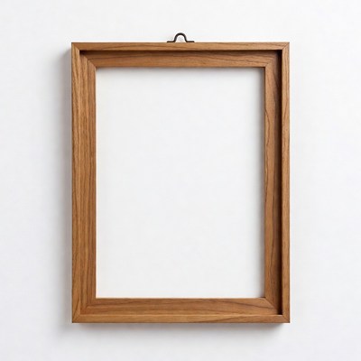 Wooden Picture Frame Hanging Empty