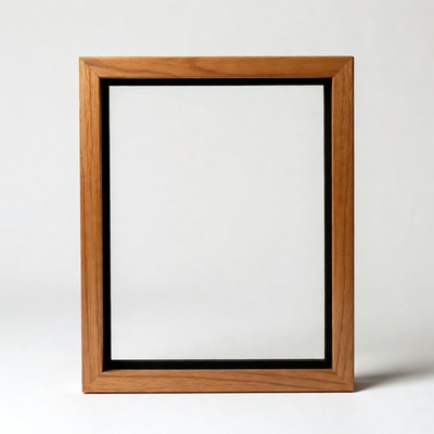 Empty Wooden Picture Frame
