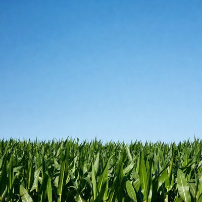 Corn Field Under Blue Sky