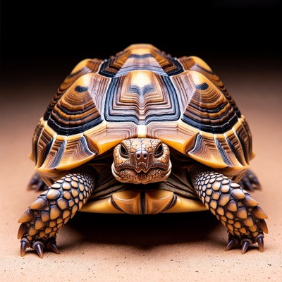 Radiated Tortoise on Sand