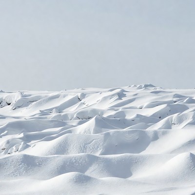Snowy Landscape with Drifting Snow
