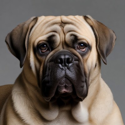 Closeup Bulldog Portrait