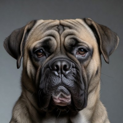Closeup Bulldog Portrait