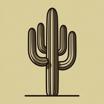 Cartoon Cactus Illustration