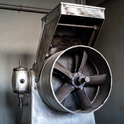 Rusty Industrial Grinder Machine