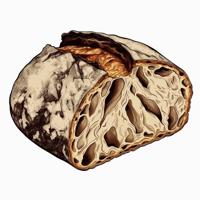 Sliced Artisan Bread Loaf