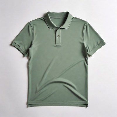 Green Polo Shirt Isolated