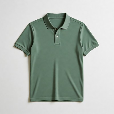 Green Polo Shirt Isolated