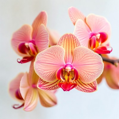 Pink Orchid Flowers Cluster