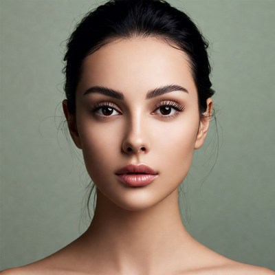 Beautiful woman with dark hair