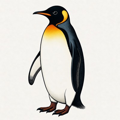 King Penguin Illustration