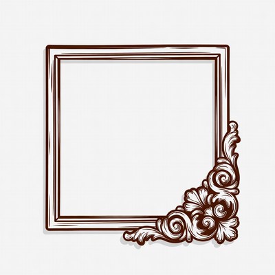 Ornate Empty Picture Frame