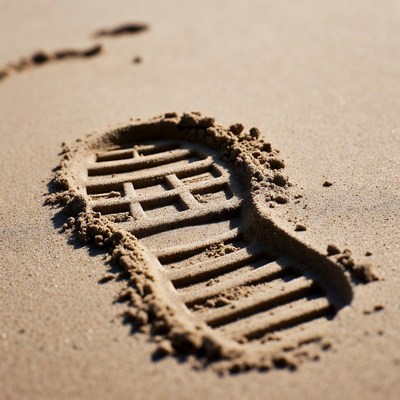 Footprint in Sand