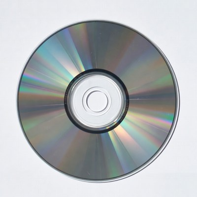 Shiny CD Disc Top View