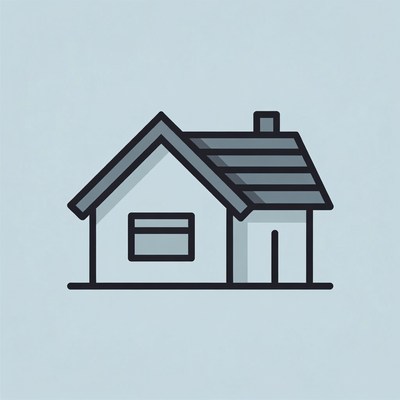 Line Art House Illustration