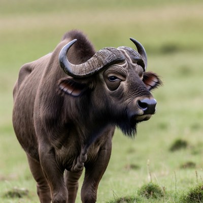 Cape Buffalo in Grassland