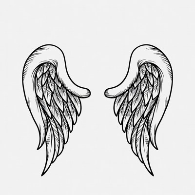Angel Wings Illustration