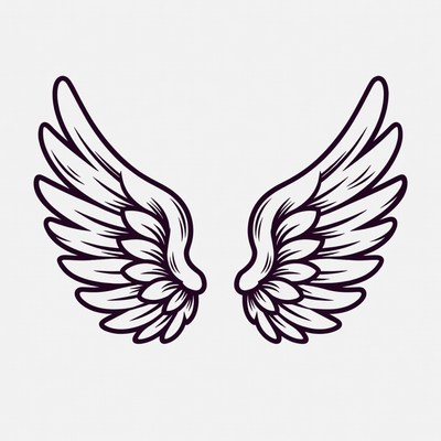 Angel Wings Illustration