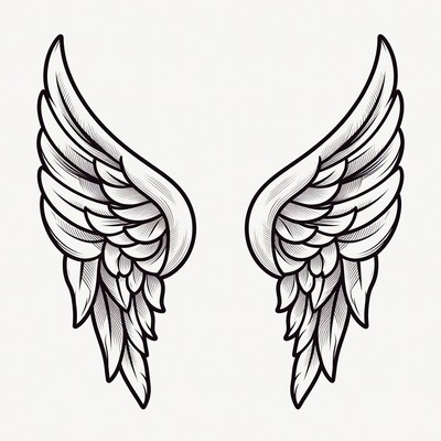Angel Wings Illustration