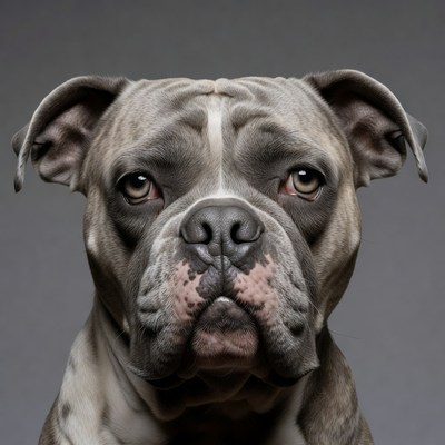 Blue Nose Bulldog Closeup