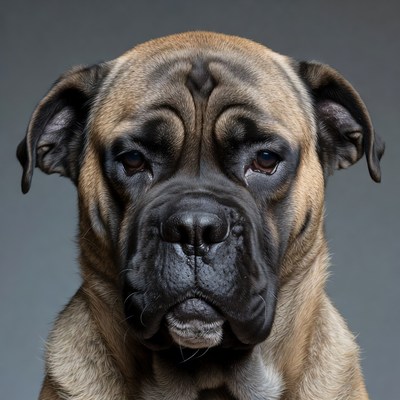 Closeup of Bulldog Portrait