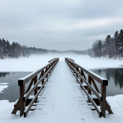 Wooden Bridge Over Snowy River